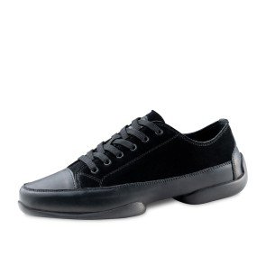 Suny Anna Kern 4005 zwarte Heren Danssneakers met Splitzool