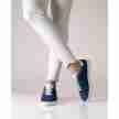 blauwe dames salsa danssneakers van suede voor latin dansstijlen suny 7005 comfortabele pasvorm