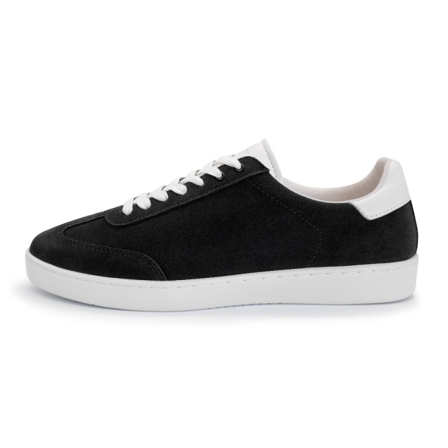 Suny Anna Kern 7015 Suède Zwarte Danssneakers met Volledig Zool