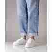Suny Anna Kern 7025 Witte Nappa Leer Sneakers met volledige zool voor binnen en buiten