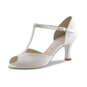Werner Kern Mona Wit Satijn dames Dansschoenen