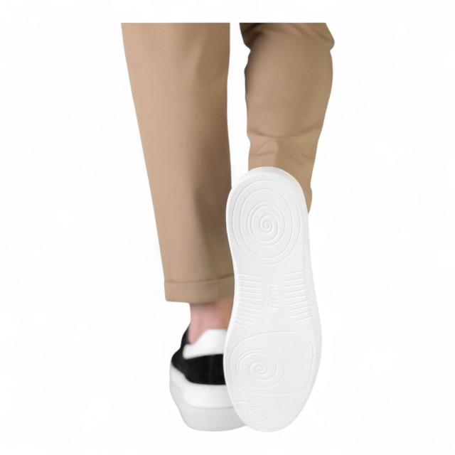Anna Kern Suny Dance Sneakers voor heren, 7415, suède, zwart