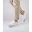 Suny-7420-Suede-Wit-Beige-Danssneakers-met-Volledig-Zool heren met veters