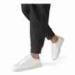 Suny Anna Kern 7425 Witte Nappa Leer Sneakers met doorlopende zool makkelijk om te draaien