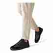 Suny Anna Kern 7430 Zwarte Nappa Leer Sneakers met volledige zool van nappaleer en zwart suede