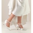 Werner Kern Betty wit dansschoenen dames ballroomschoenen voor bruidjes satijn 6,5 cm hak