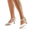 Werner Kern patty danshakken dames bruidsschoen met lage dunne hak gekruiste bandjes leren zool Werner Kern patty danshakken dames bruidsschoen met lage dunne hak gekruiste bandjes leren zool