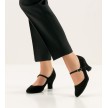 Werner Kern Ashley zwart 6 centimeter hak ballroom schoenen dames met bandje over wreef Werner Kern Ashley zwart 6 centimeter hak ballroom schoenen dames met bandje over wreef