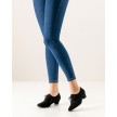 Werner Kern Olivia dames trainingsschoenen met veters lage blokhak suede zwart Werner Kern Olivia dames trainingsschoenen met veters lage blokhak suede zwart