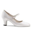 Werner Kern Ashley wit satijnen Dames dansschoenen met Wreefbandje en Bruidsschoenen met suede zool Werner Kern Ashley wit satijnen Dames dansschoenen met Wreefbandje en Bruidsschoenen met suede zool