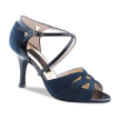 Nueva Epoca Rosita Donkerblauw suede 6 cm hak dansschoen Nueva Epoca Rosita Donkerblauw suede 6 cm hak dansschoen