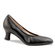 Werner Kern Laura dames dansschoenen voor Ballroom met Elastische boord van zwart Leer Werner Kern Laura dames dansschoenen voor Ballroom met Elastische boord van zwart Leer