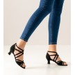 Werner Kern Eva zwart suede dansschoen dames 55 mm hak voor latin salsa en social Werner Kern Eva zwart suede dansschoen dames 55 mm hak voor latin salsa en social