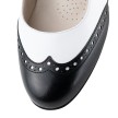 Werner Kern Emma zwart neusje witte dansschoenen voor dames swing latin lindyhop boogie Werner Kern Emma zwart neusje witte dansschoenen voor dames swing latin lindyhop boogie