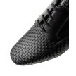 Werner Kern 28018 Como nappa zwart leer neus met vlechtwerk herenschoenen voor ballroom