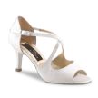 Nueva Epoca Mable Wit Satijn Dansschoen Bruidsschoen 6 cm hak Nueva Epoca Mable Wit Satijn Dansschoen Bruidsschoen 6 cm hak