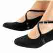 Werner Kern Tabea dansschoenen voor Dames met uitneembaar Voetbed - zwart suede