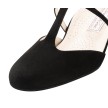 Werner Kern Merle dames dansschoenen zwart met t-bandje en dichte ronde suede zool Werner Kern Merle dames dansschoenen zwart met t-bandje en dichte ronde suede zool
