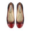 Wener Kern Ada dames ballerina's rood en zwart leer