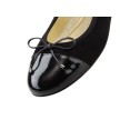 Werner Kern Myke zwarte ballerina's suede en lakleer