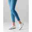 Suny 140 Dames Witte Danssneakers met veters en Splitzool dansen binnen en buiten salsa en bachata