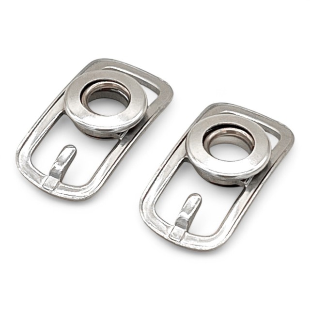 Werner Kern losse gespjes voor dansschoenen met drukknoop Anna Kern