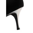 Werner Kern Sarah dames dansschoenen suede zwart met metallic hak zilver 6,5 centimeter Werner Kern Sarah dames dansschoenen suede zwart met metallic hak zilver 6,5 centimeter