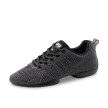 Suny Anna Kern 150 Knit zwart-grijs Dames Danssneakers met Splitzool Suny Anna Kern 150 Knit zwart-grijs Dames Danssneakers met Splitzool